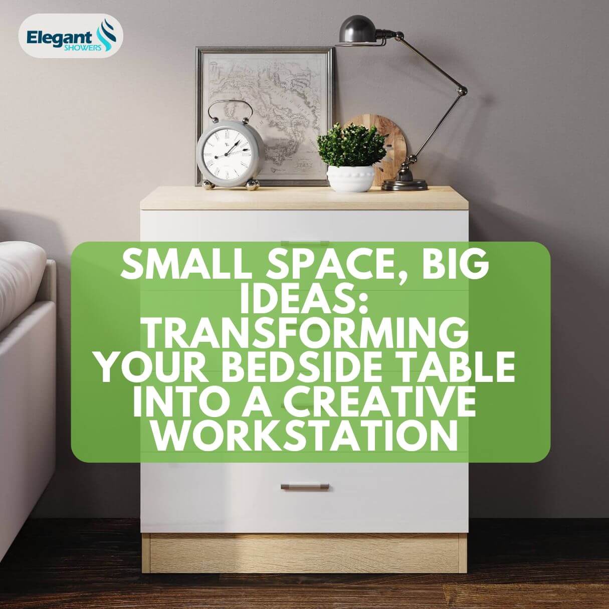 Small Space, Big Ideas Transforming Your Bedside Table into a Creative Workstation