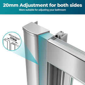 Space-Saving Folding Shower Screen Enclosure